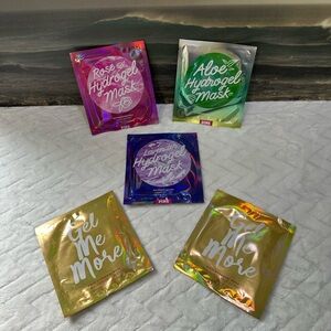 New Victoria’s Secret 5 Pink Hydrogel Sheet Masks Facial Mask Gel Lavender Rose